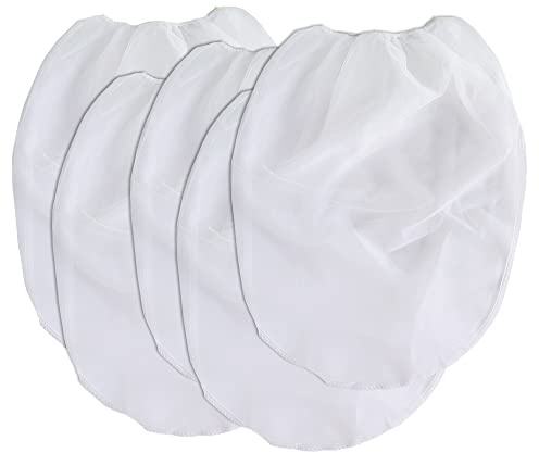 CLVPAI Paint Screen Fine Mesh Filter Bag, 5 Pieces Paint Strainer Bag, Reusable Beer Bag Homebrew Filter Bag,Used Filter Paint and Other Liquids (45 * 54cm)