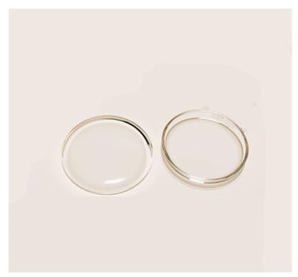 JUMELA Couvercle en Forme de Haut bombé Montre Cristal Rond Verre minéral Verre arqué Miroir Surface 26mm-35.5mm diamètre for réparation de Montres 1pc (Size : 31mm)