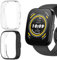 ToVioc Funda Compatible con Amazfit Bip 5 Protectora Todo Incluido, [2 Piezas] [Flexible TPU] [Anti-Rasguños] Cáscara Protectora para Amazfit Bip 5 - Negro & Transparente