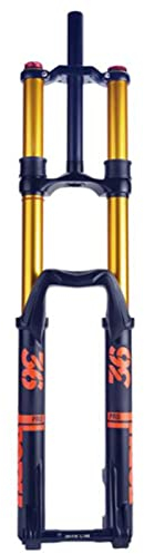 ZECHAO 27,5/29inch Forks MTB Fahrradgabel,200mm Federweg Air Supension Frontgabel 36 Rohre Elektrofahrrad Doppelte Schultergabel 110*20MM Achse Fahrrad Federgabel ( Color : Gold-orange , Size : 27.5in
