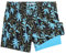 MaaMgic Maillot de Bain pour Hommes avec Compression Short de Bain 2 en 1 | 5.5 Séchage Rapide Short de Natation décontracté Boardshorts avec Pantalon intérieur et Poche,Palmiers Jaune Navy 5.5,M