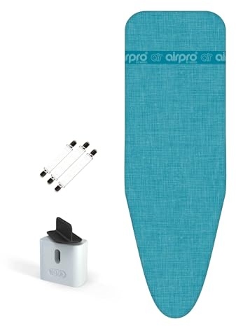 AirPro By Widex Copriasse a 6 Strati per Ferro da Stiro a Vapore - Taglia XL Universale Max 125x50 cm - Niente più Acqua sotto l'asse - Stira Fino al 50% più Velocemente - Made in Europa