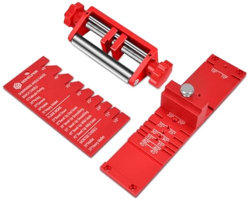 Chisel Sharpening Kit, Chisel Sharpener, Chisel Honing Guide for Chisels and Planes Width 0.1 to 2.8 with Sharpening Angle Fixture, Angle Gauge from 10° to 45°