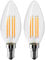 Vanke E14 LED Light Bulb Warm White 2700K, D Energy Class, 4W (40w Equivalent), 600 Lumen SES Small Edison Screw Bulbs, Non-Dimmable, 2-Pack