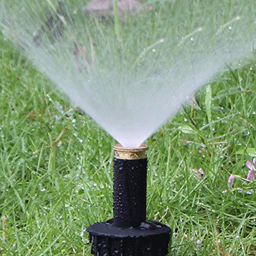 Adjustable Garden copper Spray Nozzle, 90/180/360 Degree Pop up Sprinklers Plastic Lawn Watering Sprinkler Head Popup Sprinkler for Garden (180 degree 1/2 type)