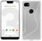 For Google Pixel 3XL Flexible Hybrid Shockproof Protective Sline Carbon Fiber Texture Silicone TPU Cover Case For Google Pixel 3XL Clear