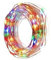 Glowster Guirnalda de luces LED de alambre de cobre, RGBY, 2 m, alimentada por pila de botón, ideal para decorar y dar ambiente a espacios interiores.