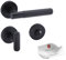 Beschläge Hamburg | Türgriff Türbeschlag MUNICH-X 07 SM WC | Bad Türklinke mit Gitternetzstruktur für Toiletten Innentüren | Karomuster Drückergarnitur | ø51x10mm | Türdrücker in schwarz matt