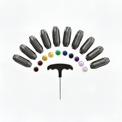 10pc Gemstone Boot Set for Tuning Forks - Sound Healing and Biofield Harmonization with Crystal Therapy - Customizable Crystal Boot Gem Feet - Earthy Gray