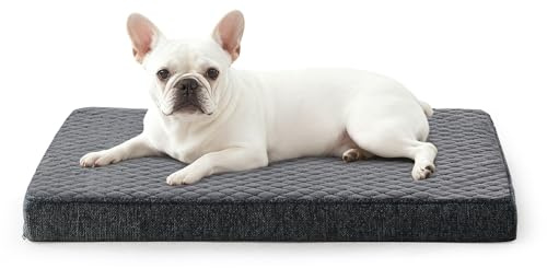 JOEJOY Orthopädisches Hundebett Kleine Hunde, Hundekissen Waschbar Flauschig Hundematte, Hundematratze für Kleine Hunde, rutschfeste Unterseite, 58x44x7.5cm