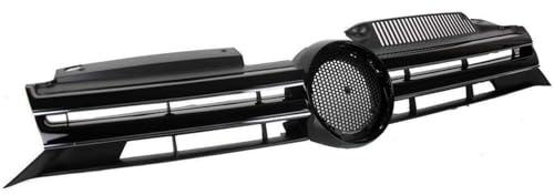 Sport Grill Kühlergrill Rippen Schwarz Glänzend Glanz