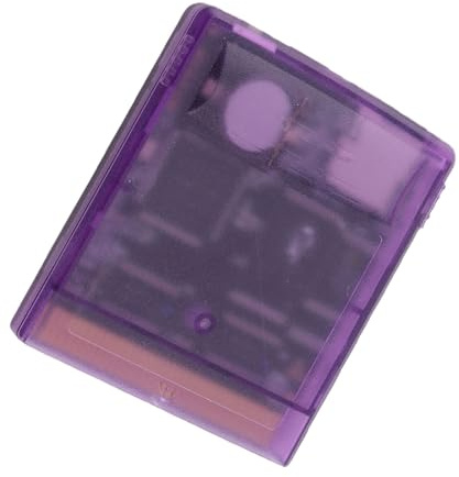 LUCKDANO Spielvideo, Multifunktionale Brennkarte mit 8 GB Speicher für Gameboy Color Advance SP, Unterstützt Mehrere Spiele und MAPPER MBC1 MBC2 MBC3 MBC5 (Durchscheinendes Lila)