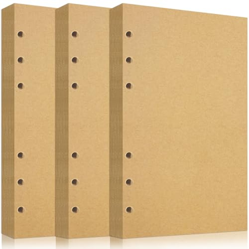 240 Feuilles Recharge A5 Ligné Vierge, Papier pour Classeur 6 Anneaux