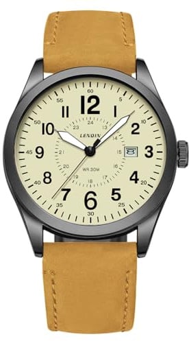 Uhren Herren Militär Analog Quarzuhr Wasserdichte Armbanduhr für Männer | mit Datum Sportuhr Nylon Band Taktische Uhr