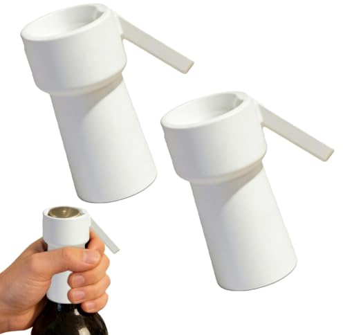 Pack 2 Abrebotellas Lanzador De Chapas, Bottle Cap Launcher, Abridor De Cerveza, Gadget Festival, Regalo Para Hombres, Ideal Para Barbacoa, Cumpleaños, Camping, Bar