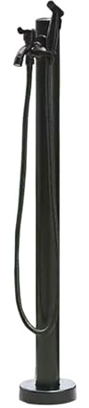 Colonna d'Acqua da Giardino Cilindrica in Acciaio Inox per Esterni,Fontanella a Colonna con Rubinetto Acqua,Fontana d'Acqua Indipendente,Irrigazione Giardino,Resistente al gelo e ai raggi solari 95cm