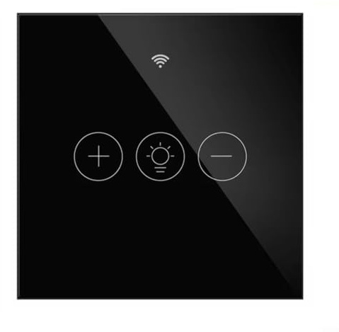 WiFi Smart Dimmer Switch Touch Panel Voice Control for Alexa Google Home LED Light Brightness Adjustment No Hub Required UK Standard