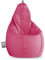 Happers Pouf Poltrona a Sacco Similpelle per uso Interno Fucsia XL
