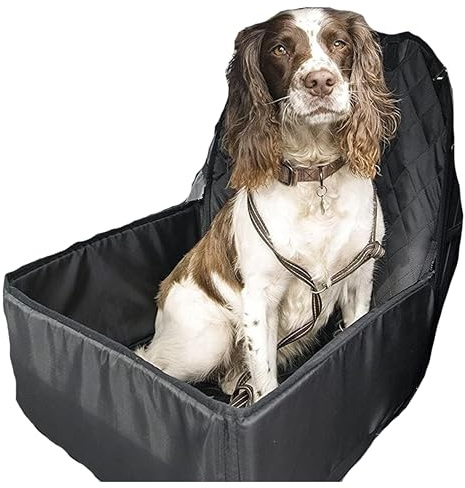 Premium Dog Car Seat Cover Booster 2-in-1 Waterproof - Speedwellstar Quilted, Non-Slip, Easy Install Universal Fit for Small to Medium Dogs