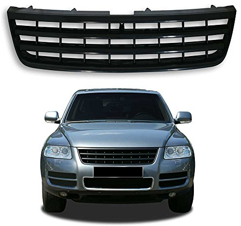 Kühlergrill Sportgrill Gitter Grid Front Grill ohne Emblem Schwarz