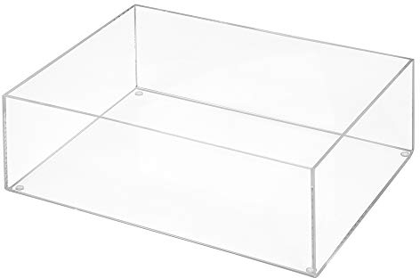 Aufbewahrungsbox aus Acrylglas 300x220mm, 100mm Hoch, transparent/durchsichtig/Kunststoff/Quadratisch/Sammelbox/ohne Deckel - Zeigis®