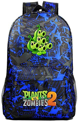 WANHONGYUE Plants vs. Zombies Game Cosplay Daypack Casual Backpack Day Trip Travel Bag Galaxy C /1