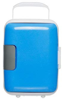 C-FUNN 4L 12V / 220V Mini Portable Portable Réfrigérateur Réfrigérateur Réfrigérateur Congélateur Voiture Maison - Bleu