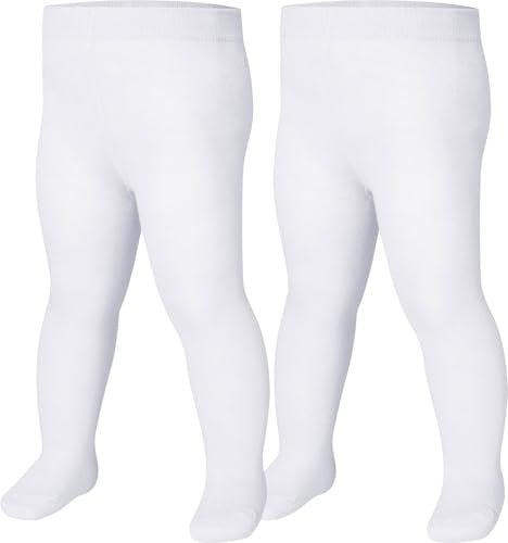 Playshoes Unisex Kinder Thermo-strumpfhose Warme Strumpfhose, Weiß Doppelpack, 74-80 EU