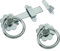 Heavy Duty Plain Ring GATE Latch Bright Zinc Plated Quality Garden Gate Catch Latch Screws