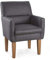 CAVADORE Diningsessel Kira, Polstersessel für Küche, Esszimmer oder Wohnküche in Büffellederoptik, Passend zur Küchengarnitur Kira, 66 x 96 x 71, Mikrofaser: grau