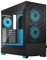 Fractal Design Pop Air RGB Cyan Core - Tempered Glass Clear Tint - Honeycomb Mesh Front – TG side panel - Three 120 mm Aspect 12 RGB fans included – ATX High Airflow Mid Tower PC Gaming Case
