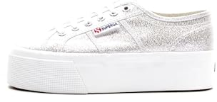 SUPERGA Unisex 2790 Lame Oxford-Schuh, Grau Silber, 39 EU