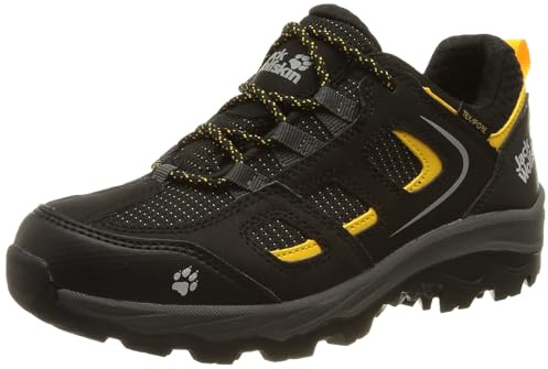 Jack Wolfskin Vojo Texapore Low K Walking-Schuh, Black/Burly Yellow, 31 EU