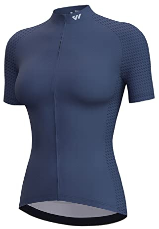 Lo.gas Damen Radsport Trikot Kurzarm fahrradshirt MTB Shirt Sonnenschutz UPF50+