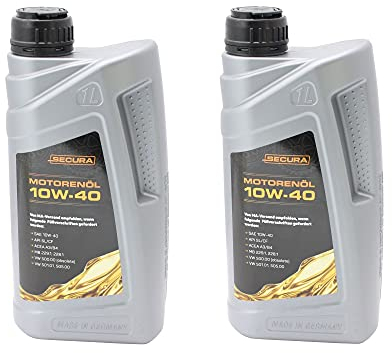 2x ORIGINAL SECURA Motoröl 10W40 1 Liter Gebinde