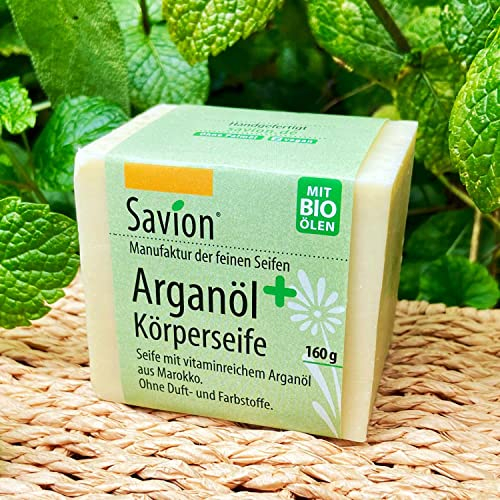 Savion Körperseife, Arganöl plus, Vegan, Palmölfrei,160g