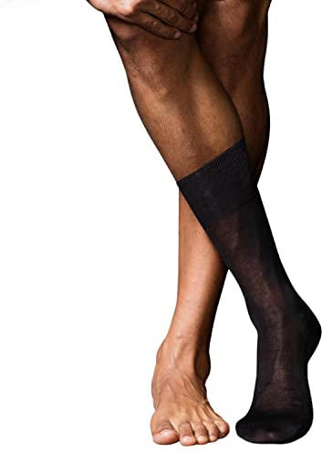 Intimitaly® 6 Paia Calze Uomo Lunghe Filo di Scozia e Corte Calzini Uomo Lunghi Eleganti Made in Italy Tacco e Punta Rinforzati Calze Lunghe Blu Nere Moda Ufficio