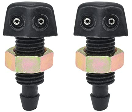 2 Pieces Car Windscreen Washer Wiper Nozzle Universal Front Windscreen Washer Jets Nozzle for Car