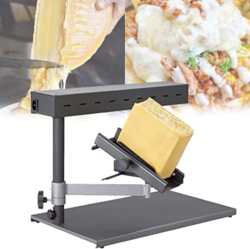 Portable Cheese Rotaster Raclette Machine, Commercial Cheese Melter, Multi-Function Electric Oven Grill, Heating Evenly, Easy to Install for Adult Kitchen Gifts