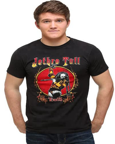 - Jethro Tull - Mens Tour 75 Soft T-Shirt XL