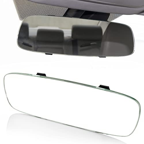 MidGard Auto Flach-Panorama Rückspiegel, KFZ-Innenspiegel, Weitwinkel Spiegel-Aufsatz 270 mm