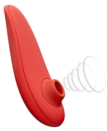 Womanizer Special Edition Pleasure Air Toy, Klitoris-Sauger, Klitoris-Vibrator, Stimulator, Wasserdicht, Wiederaufladbar (Vivid Red)