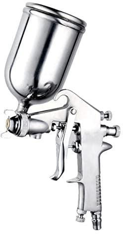 Pistola Pulverizadora De Pintura Neumática Con Copa Superior De 400 Ml, F75 Pulverizador De Pintura De Aire De Reacabado De Revestimiento De Automóviles De Alta Atomización, Pistola De Pintura De Auto
