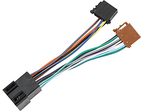 Adaptador de Arnés de Cableado, Kit de Audio Estéreo para Automóvil KIMISS ISO Arneses de Cableado de Radio ABS para Peugeot 106 206 306 307 405 406 607