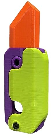 Gravity Fidget Toys Adults, 3D Printing Toy Knife Fidget Slider, Plastic Butterfly Knife Sensory Toys Anxiety Stress Relief Toy Perfect for ADHD, ADD and Autism