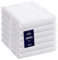 COTTONIVA Paños de Cocina Juego de 6 - Premium paños de Cocina Trapos de Cocina Algodon Paños de Cocina 100% Algodon - paños de Cocina Muy absorbentes paños Secos - 40 x 70 cm Blanco