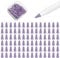 100 Silicone Nib Sleeves and 2 Pen Grip Sleeves for Apple Penc 1st and 2nd Generation/pro/USB-C, (Purple 100pcs + 2pcs Pen Grip Sleeves)
