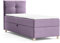 Beauty Sofa Modern Boxspringbett Helen Mini Bett mit Federkernmatratze Polsterbett mit Topper Einzelbett mit Bettkasten, Große: 100 x 200 cm, Farbe: Lila, Seite: Universal