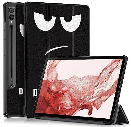 TOPCASE Funda para Samsung Galaxy Tab S9 FE Plus 12.4 (SM-X610/X616)/Tab S9 Plus 12.4 Pulgada 2023 (X810/X816B/X818U),Ultra Delgado Carcasa con Soporte Función y Auto-Sueño/Estela,Donttouch