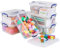 Buyitt 8L Clear Plastic Storage Boxes with Lid, Box with Lid and Closing Clips, 6 Pack